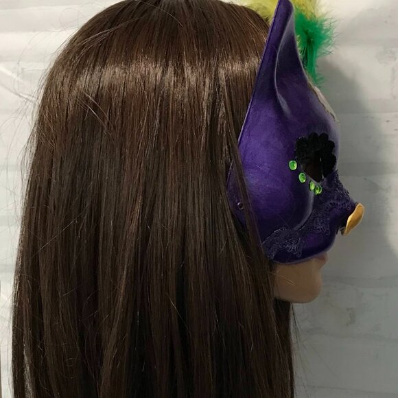 Therian Cat Mask, Mystical Mardi Gras Cat Mask - Picture 5 of 7